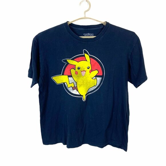 Pokemon Other - Pokemon T Shirt Men's Size XL Black Cotton Short Sleeve Crew Neck Graphic Retro